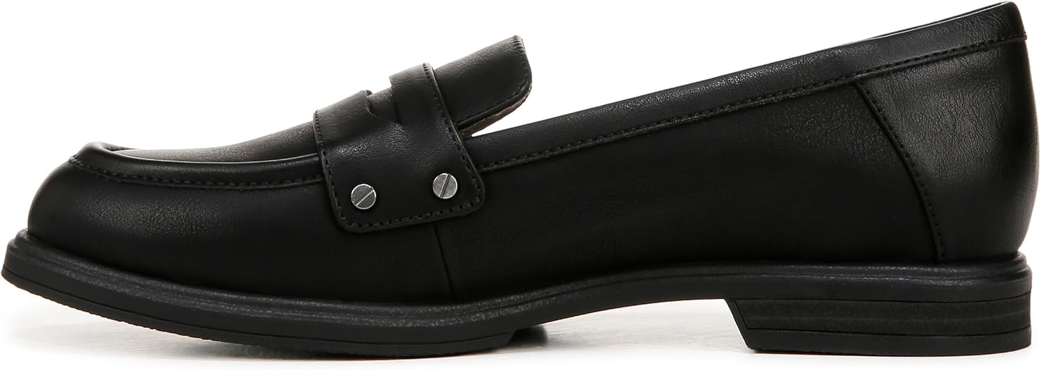 image:imageDr Scholls Hello Loafers LoafersMoc ShoesBlack Faux Leather