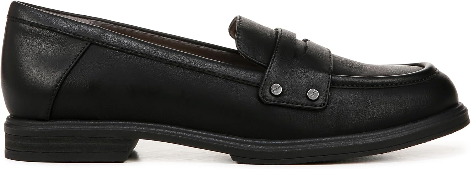 image:imageDr Scholls Hello Loafers LoafersMoc ShoesBlack Faux Leather