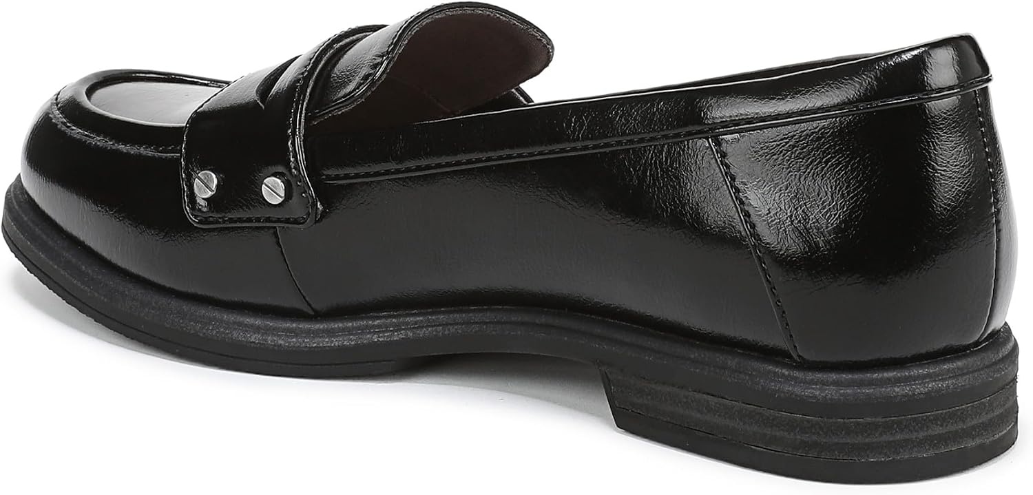 image:imageDr Scholls Hello Loafers LoafersMoc ShoesBlack Shiny Faux Leather