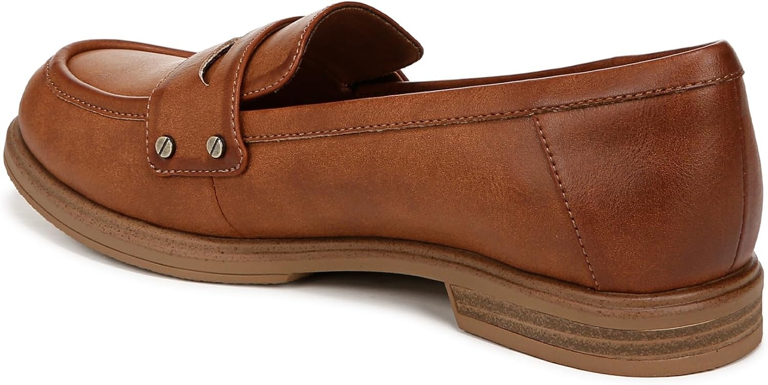 image:imageDr Scholls Hello Loafers LoafersMoc ShoesHoney Brown Faux Leather