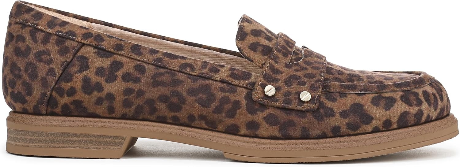 image:imageDr Scholls Hello Loafers LoafersMoc ShoesLeopard Animal Print Microsuede