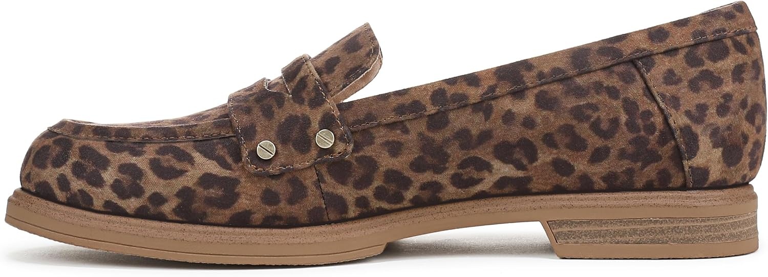image:imageDr Scholls Hello Loafers LoafersMoc ShoesLeopard Animal Print Microsuede