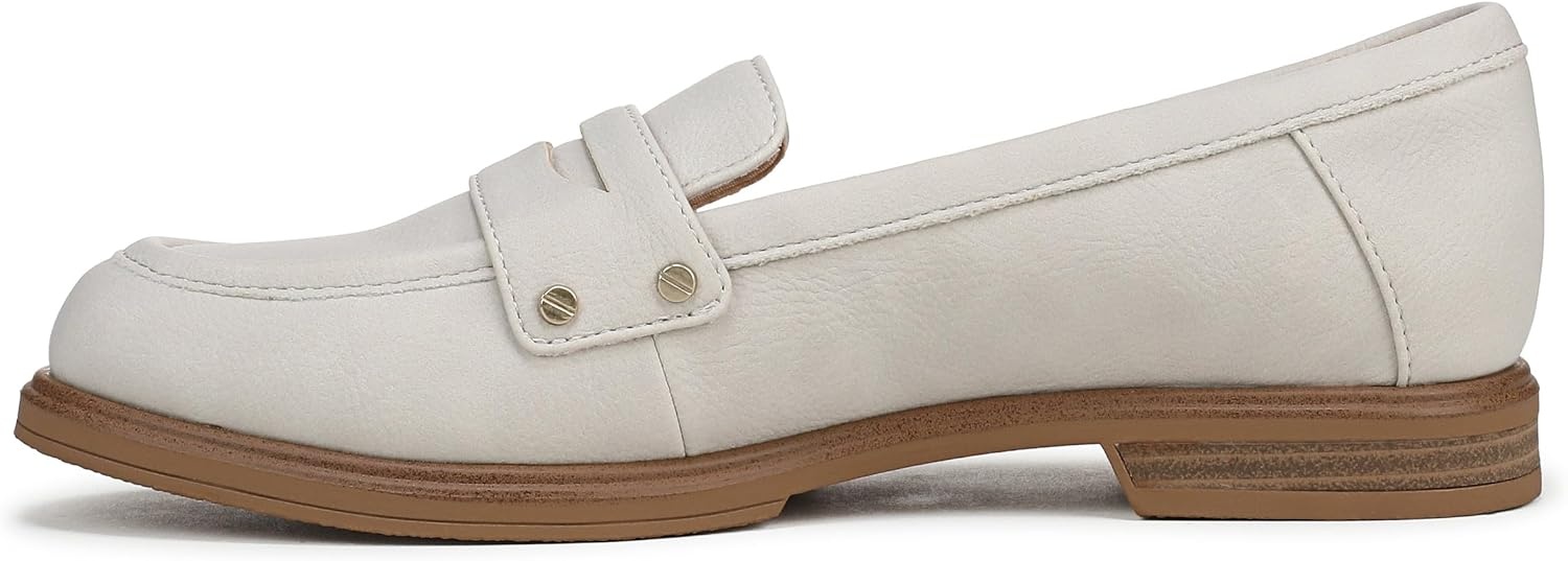image:imageDr Scholls Hello Loafers LoafersMoc ShoesOyster Grey Faux Leather