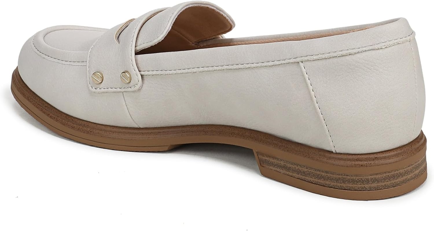 image:imageDr Scholls Hello Loafers LoafersMoc ShoesOyster Grey Faux Leather