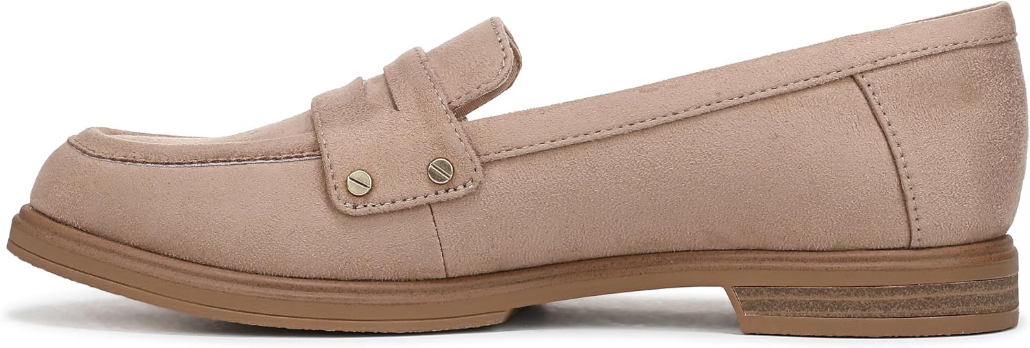 image:imageDr Scholls Hello Loafers LoafersMoc ShoesToasted Taupe Tan Microsuede