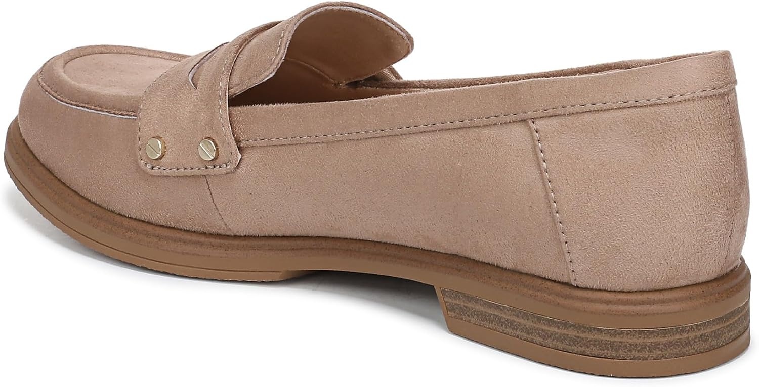 image:imageDr Scholls Hello Loafers LoafersMoc ShoesToasted Taupe Tan Microsuede
