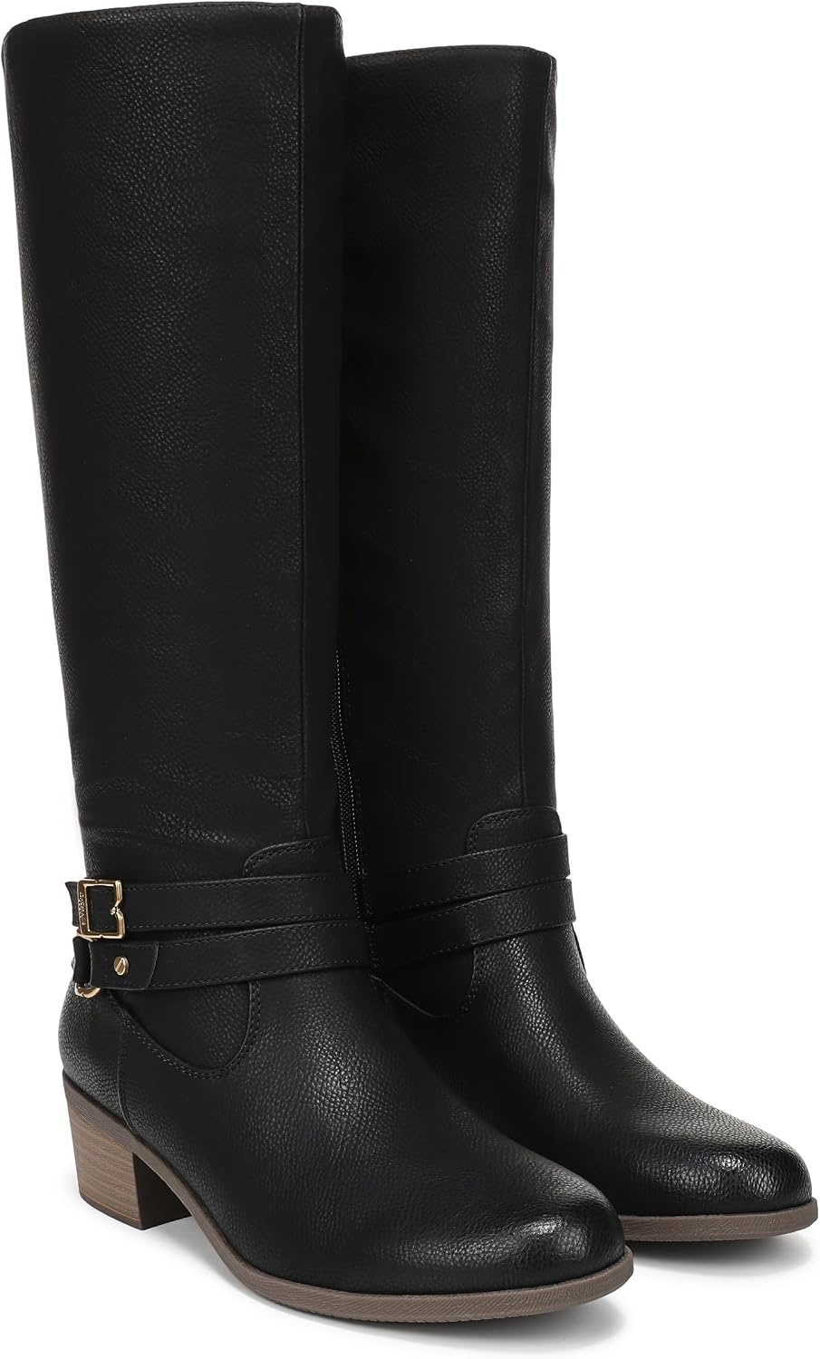 image:imageDr Scholls Ivy Zip Tall BootsBlack Wide Calf