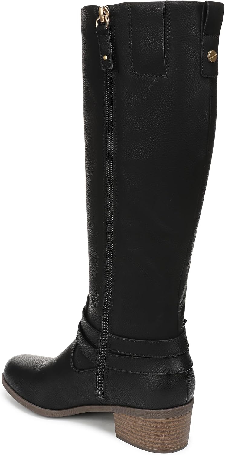 image:imageDr Scholls Ivy Zip Tall BootsBlack Wide Calf