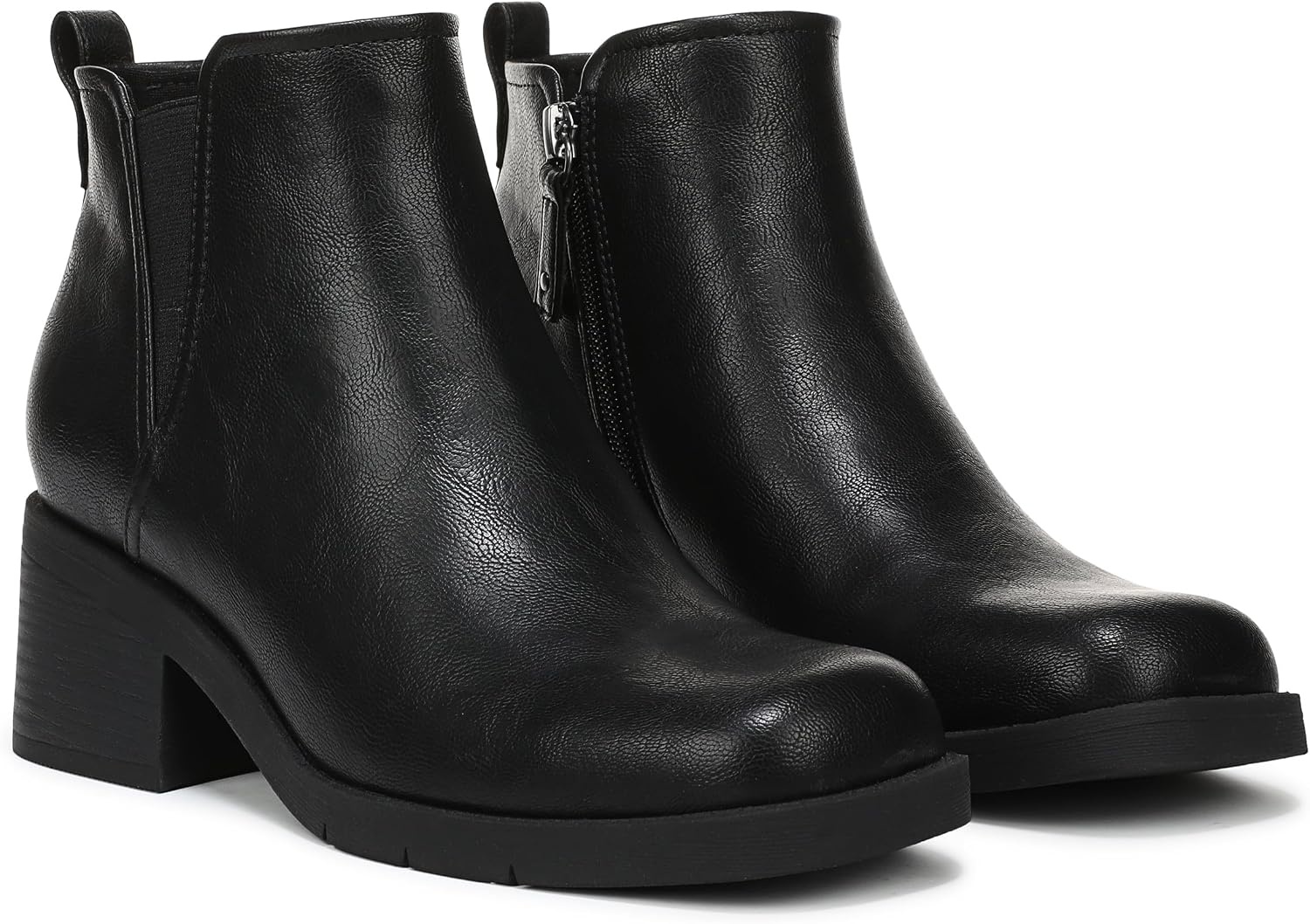 image:imageDr Scholls Joplin Low Zip Short BootsBlack Legend Smooth
