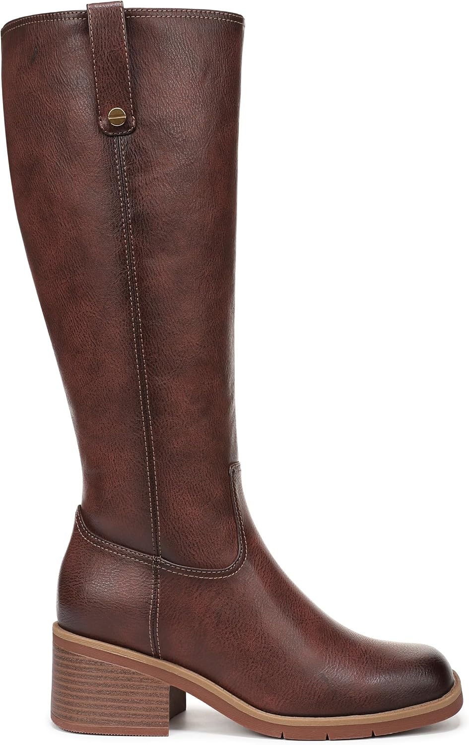 image:imageDr Scholls Joplin Riding Tall BootsAuburn Brown Wide Calf
