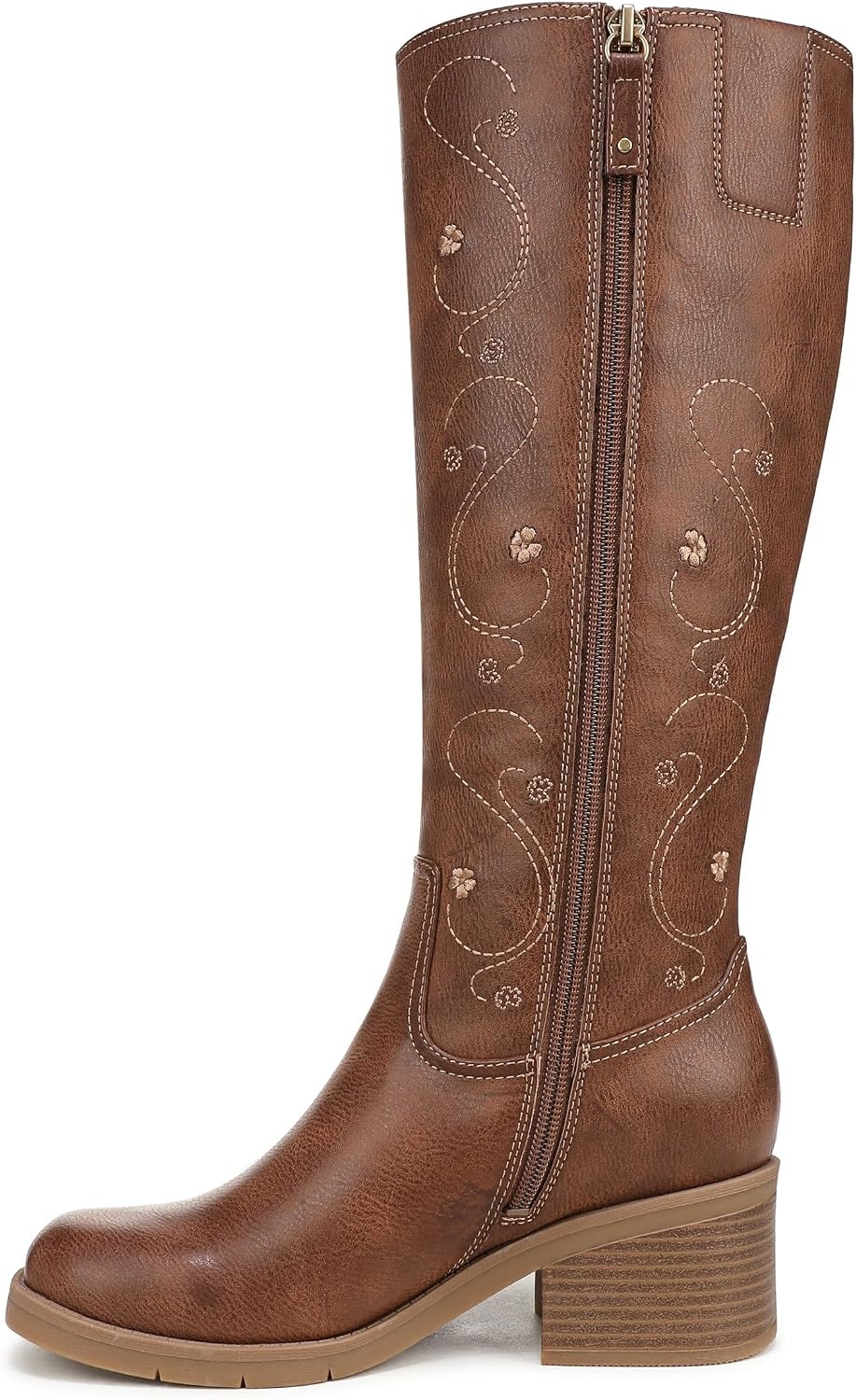 image:imageDr Scholls Joplin Riding Tall BootsEmbroidered Whiskey Brown