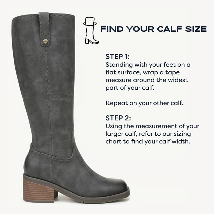 image:imageDr Scholls Joplin Riding Tall BootsGreystone Regular Calf
