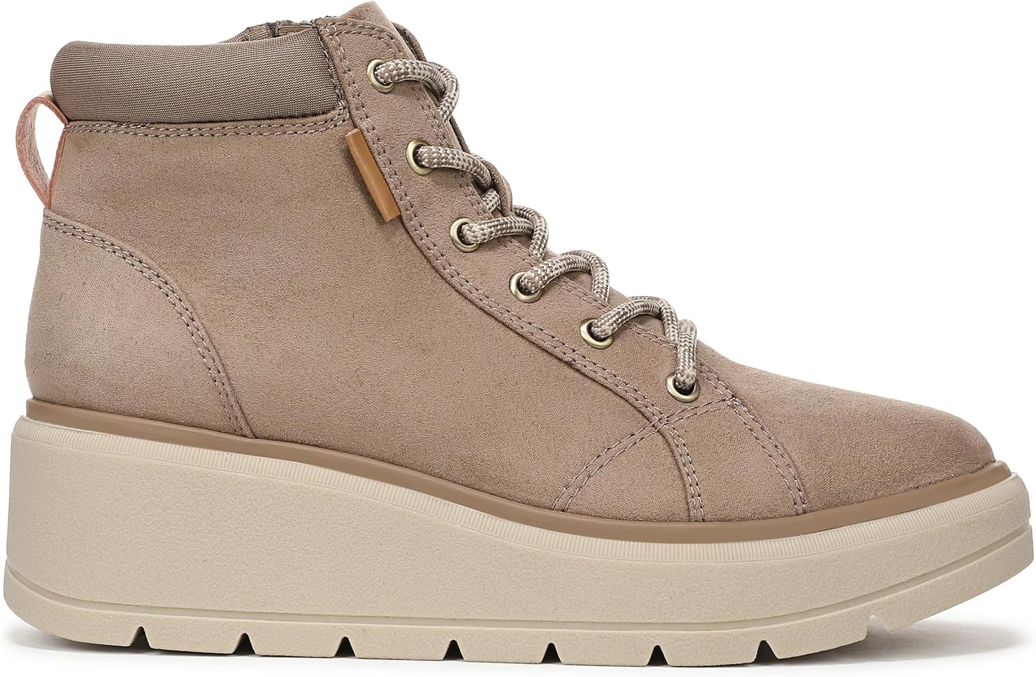 image:imageDr Scholls Nice Day Max Alpine LaceUp Short BootsMocha Taupe Microsuede