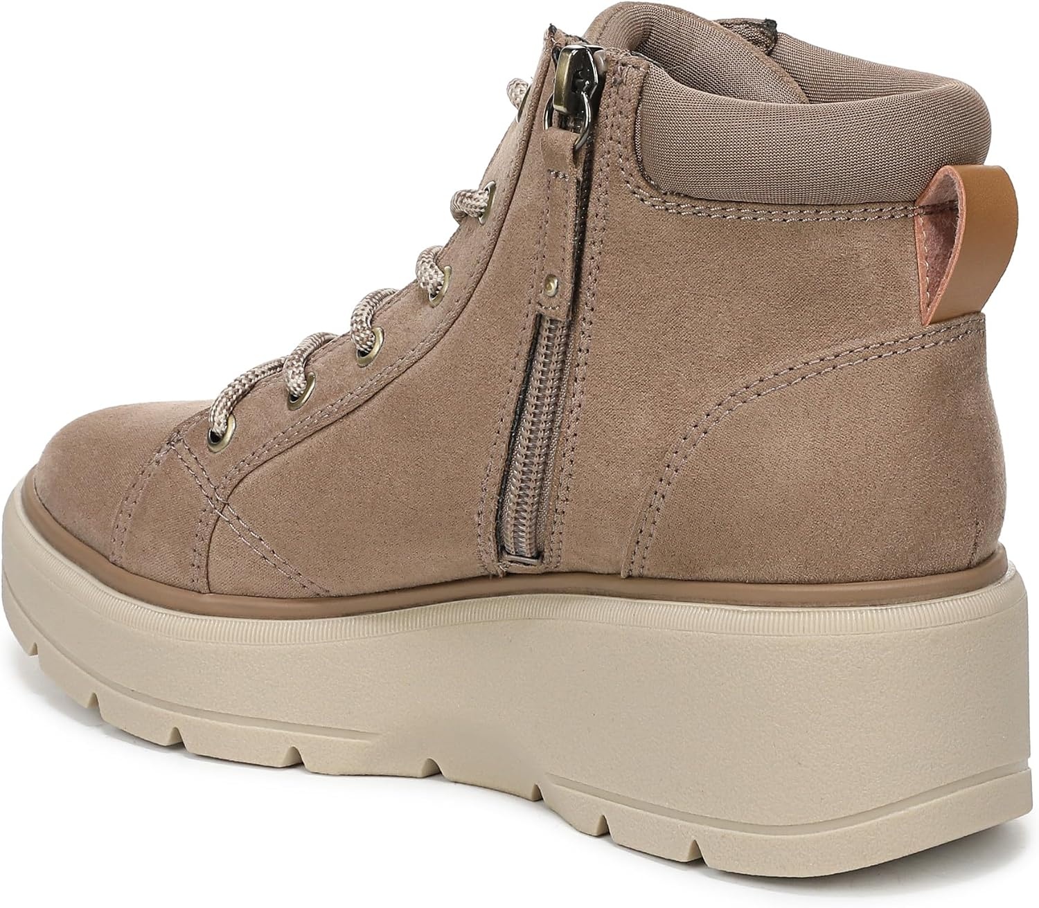 image:imageDr Scholls Nice Day Max Alpine LaceUp Short BootsMocha Taupe Microsuede