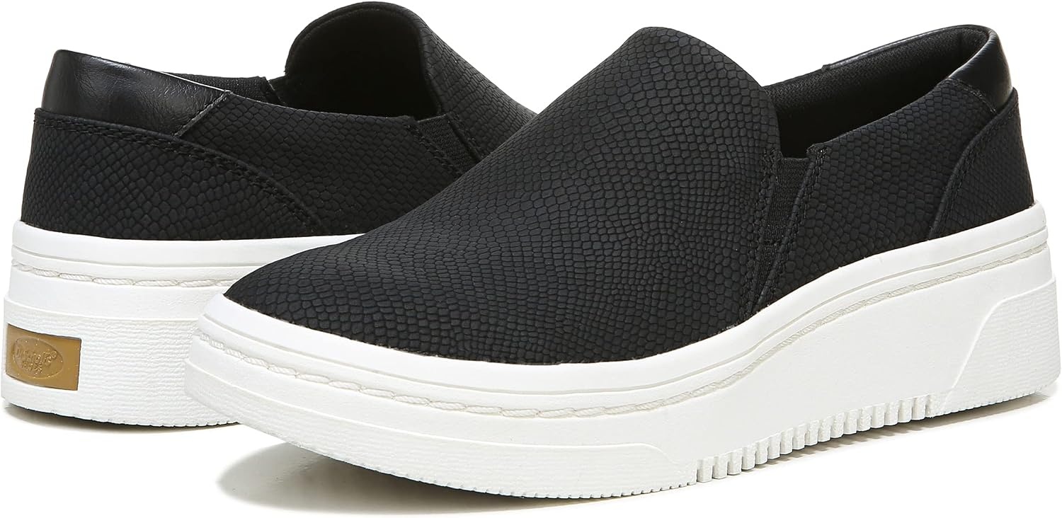 image:imageDr Scholls Shoes Womens Madison Cloud Sneaker Slip On Sneakers WomenBlack Snake Print