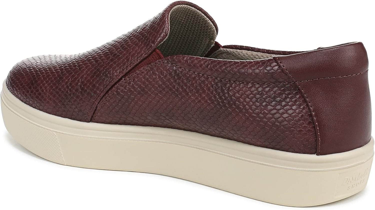 image:imageDr Scholls Shoes Womens Madison Cloud Sneaker Slip On Sneakers WomenBurgundy Red Snake