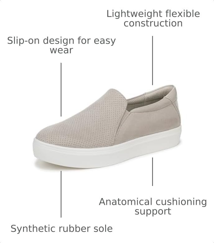 image:imageDr Scholls Shoes Womens Madison Cloud Sneaker Slip On Sneakers WomenOyster Fabric