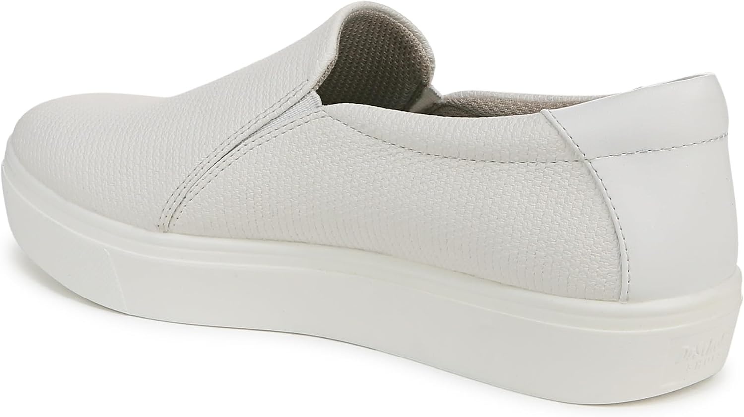 image:imageDr Scholls Shoes Womens Madison Cloud Sneaker Slip On Sneakers WomenWhite Faux Leather