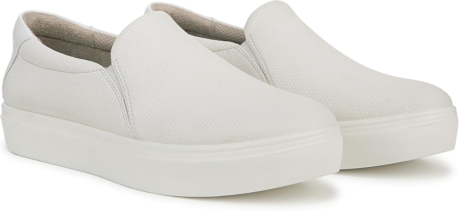 image:imageDr Scholls Shoes Womens Madison Cloud Sneaker Slip On Sneakers WomenWhite Faux Leather