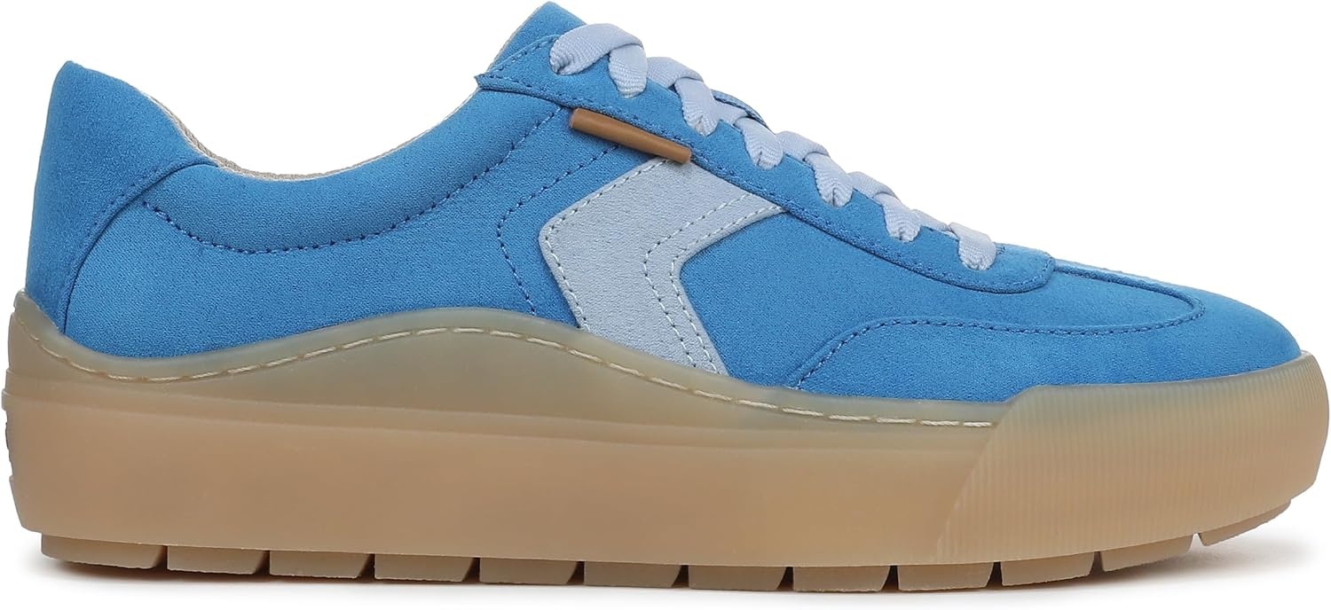 image:imageDr Scholls Shoes Womens Time Off Win Sneaker Retro Sneakers for WomenBeatboxing Blueberry Microsuede