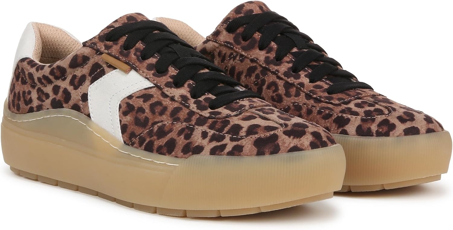 image:imageDr Scholls Shoes Womens Time Off Win Sneaker Retro Sneakers for WomenCheetah Animal Print