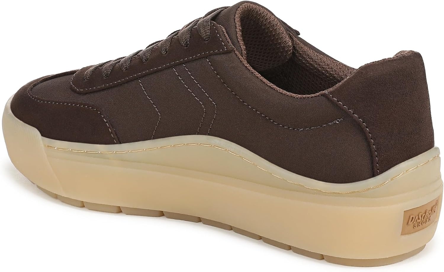 image:imageDr Scholls Shoes Womens Time Off Win Sneaker Retro Sneakers for WomenChocolate Brown Microsuede