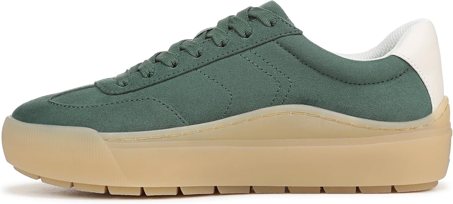 image:imageDr Scholls Shoes Womens Time Off Win Sneaker Retro Sneakers for WomenGame Day Green Microsuede