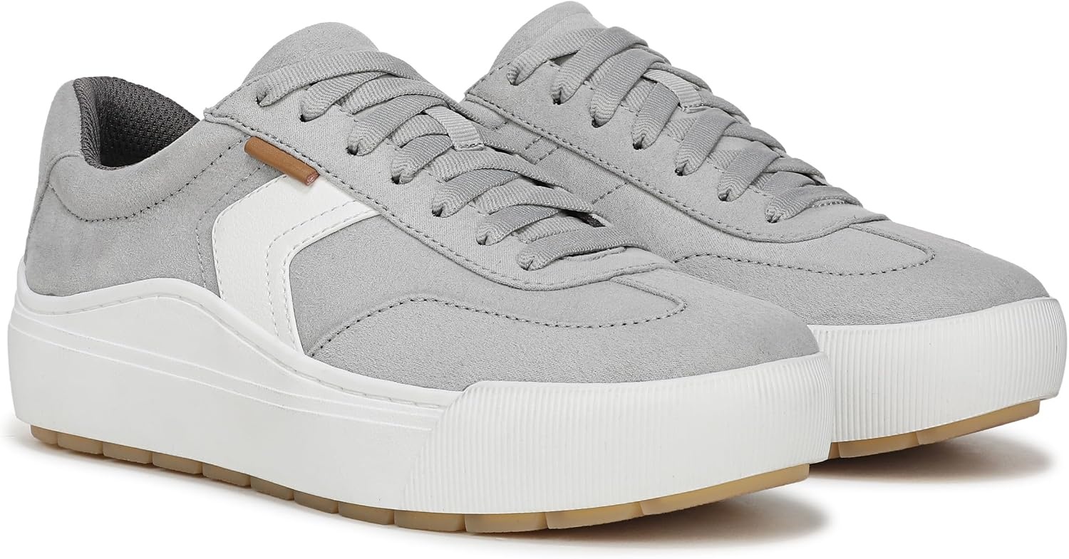 image:imageDr Scholls Shoes Womens Time Off Win Sneaker Retro Sneakers for WomenGrey Microfiber