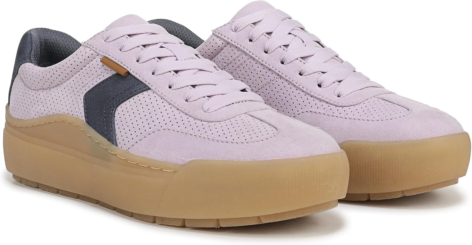 image:imageDr Scholls Shoes Womens Time Off Win Sneaker Retro Sneakers for WomenLavender Ice Purple Perforated