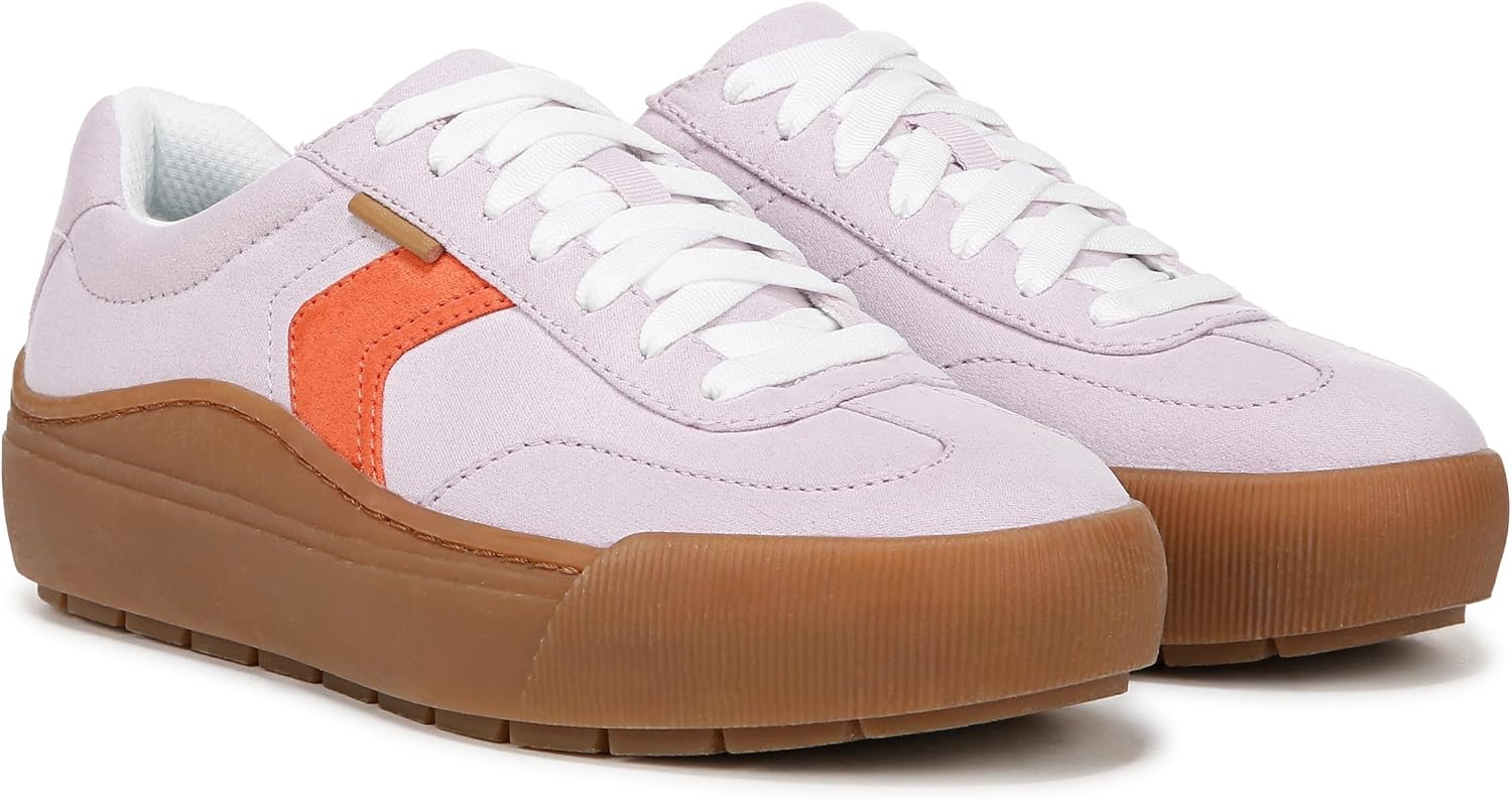image:imageDr Scholls Shoes Womens Time Off Win Sneaker Retro Sneakers for WomenLavender Microsuede
