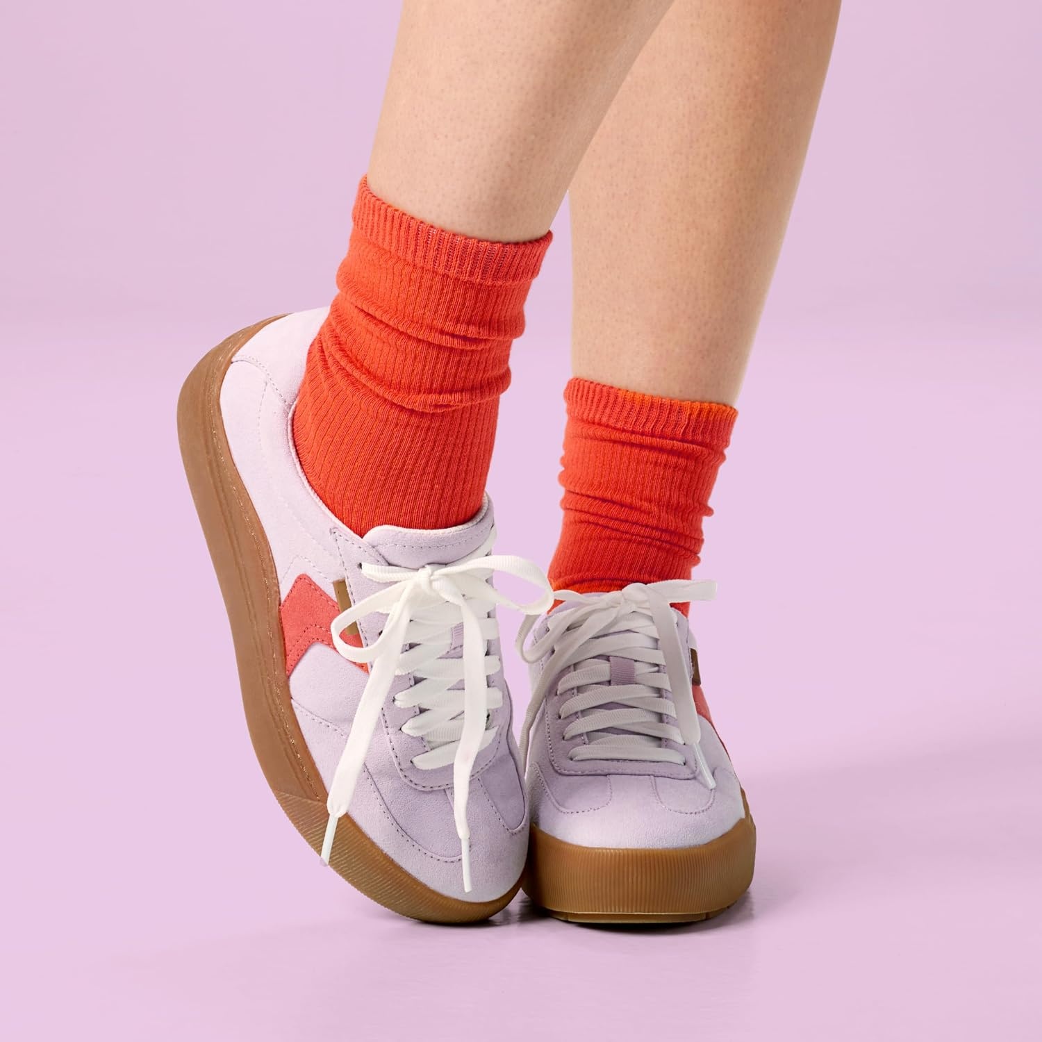 image:imageDr Scholls Shoes Womens Time Off Win Sneaker Retro Sneakers for WomenLavender Microsuede