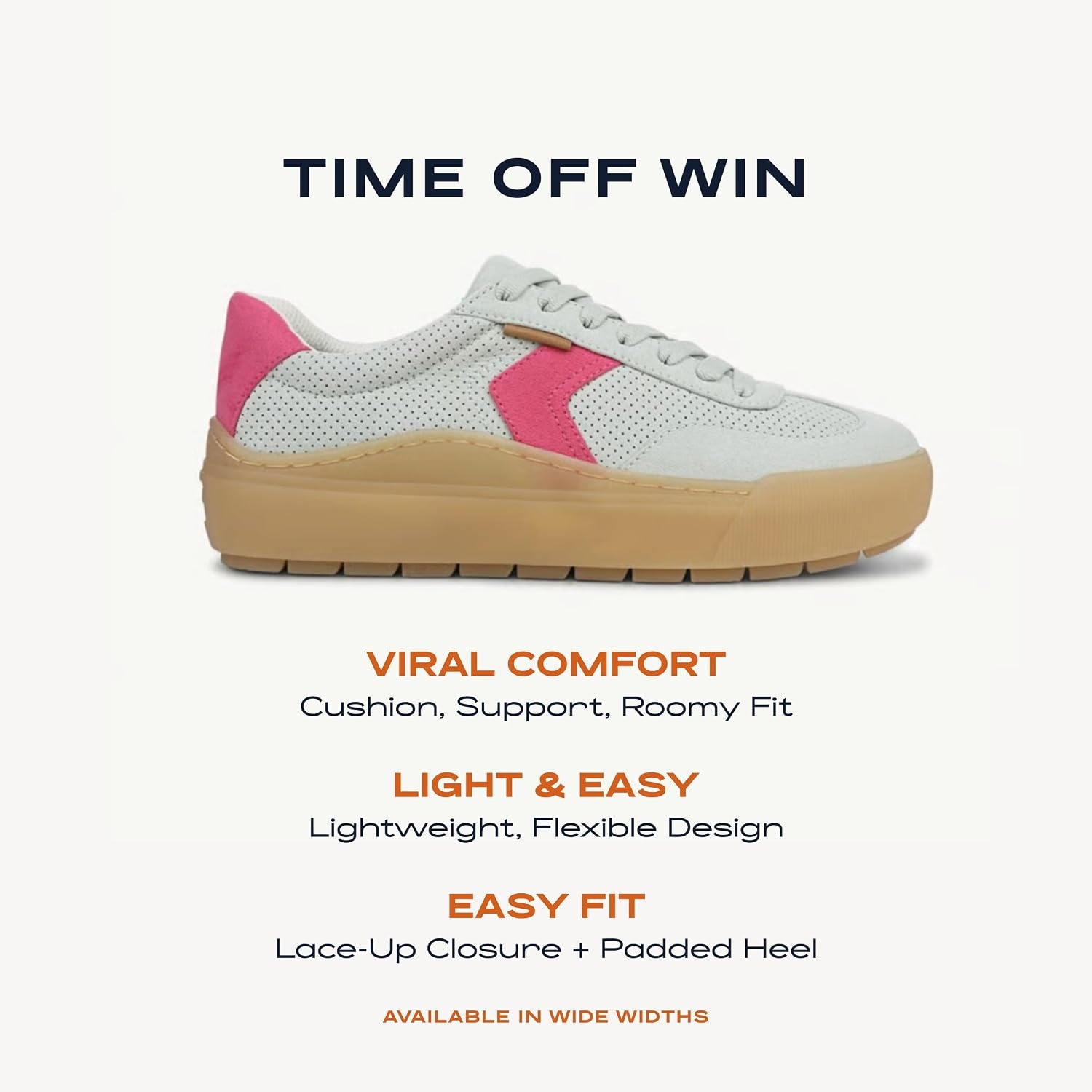 image:imageDr Scholls Shoes Womens Time Off Win Sneaker Retro Sneakers for WomenMinty Blossom Green Pink Perforated