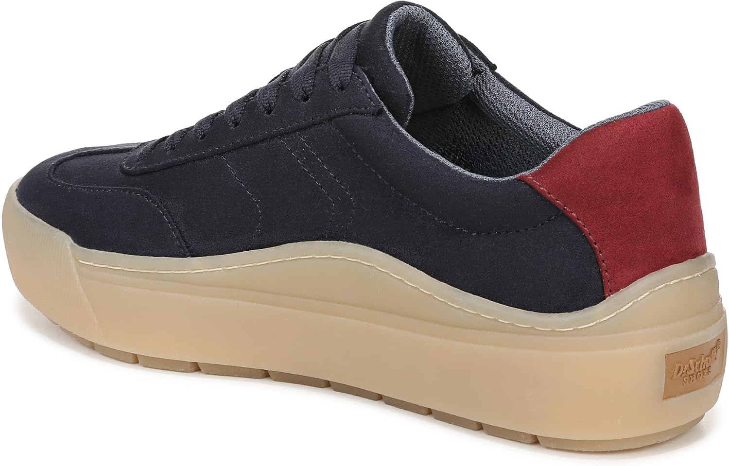 image:imageDr Scholls Shoes Womens Time Off Win Sneaker Retro Sneakers for WomenNavy BlueRed Microfiber