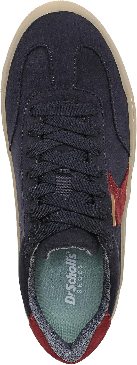 image:imageDr Scholls Shoes Womens Time Off Win Sneaker Retro Sneakers for WomenNavy BlueRed Microfiber