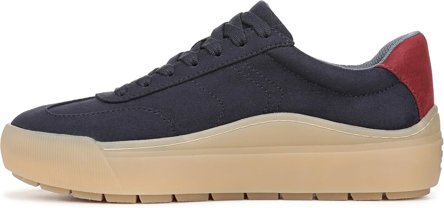 image:imageDr Scholls Shoes Womens Time Off Win Sneaker Retro Sneakers for WomenNavy BlueRed Microfiber