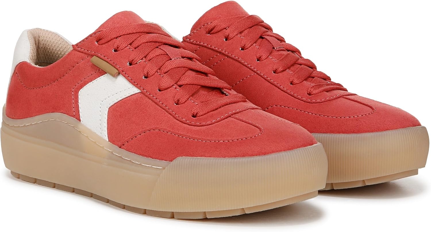 image:imageDr Scholls Shoes Womens Time Off Win Sneaker Retro Sneakers for WomenRed Cherry Microfiber