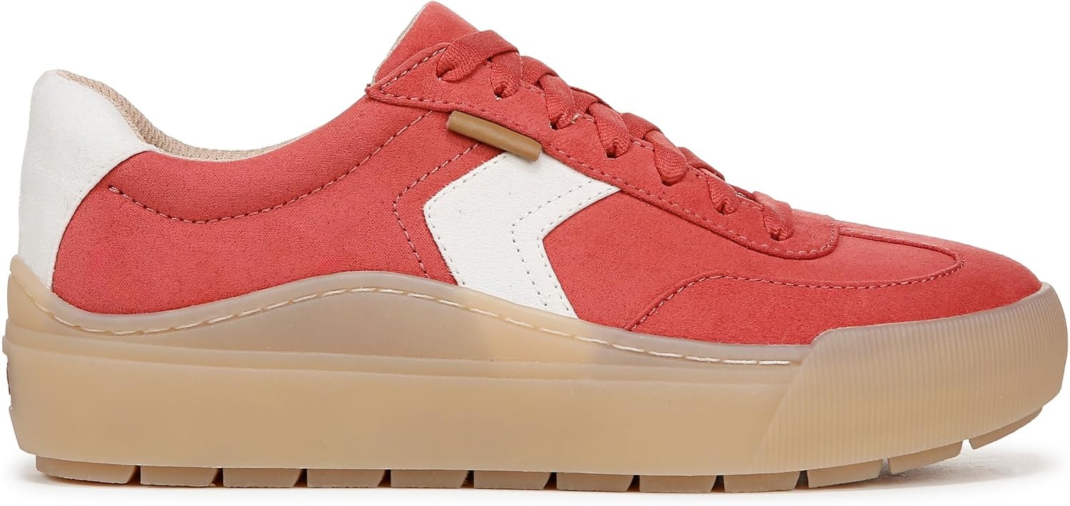 image:imageDr Scholls Shoes Womens Time Off Win Sneaker Retro Sneakers for WomenRed Cherry Microfiber