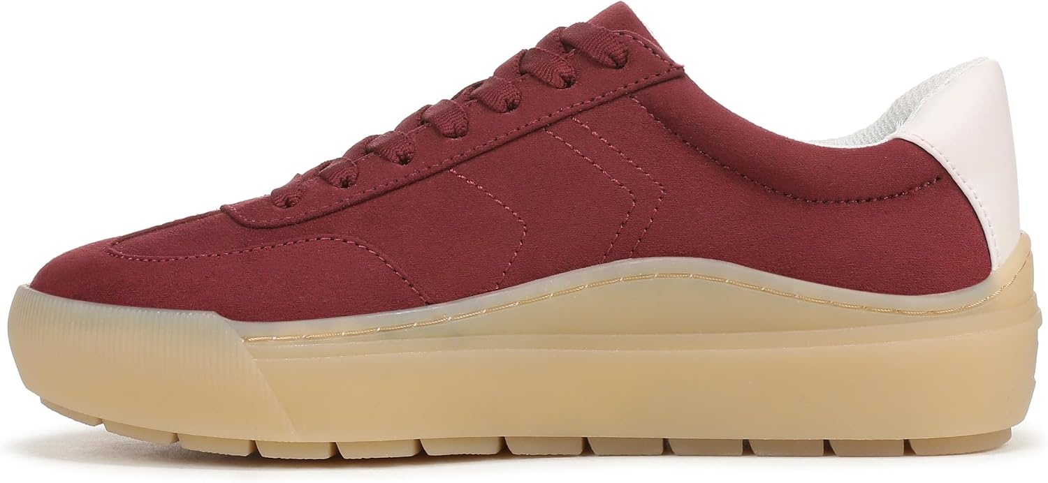 image:imageDr Scholls Shoes Womens Time Off Win Sneaker Retro Sneakers for WomenUniversity Red Microsuede