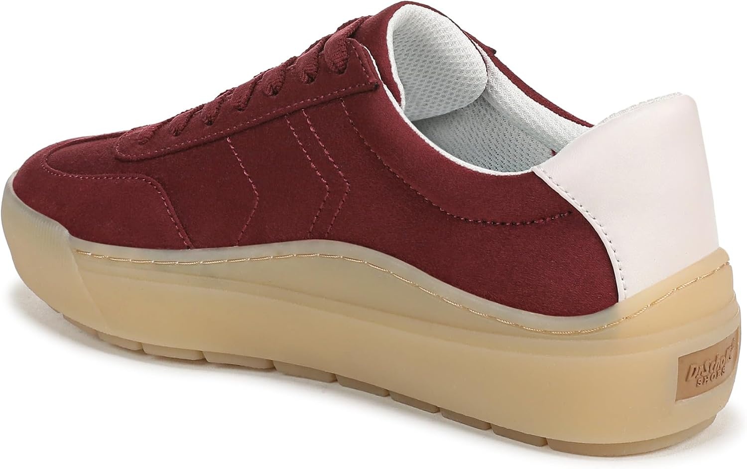 image:imageDr Scholls Shoes Womens Time Off Win Sneaker Retro Sneakers for WomenUniversity Red Microsuede