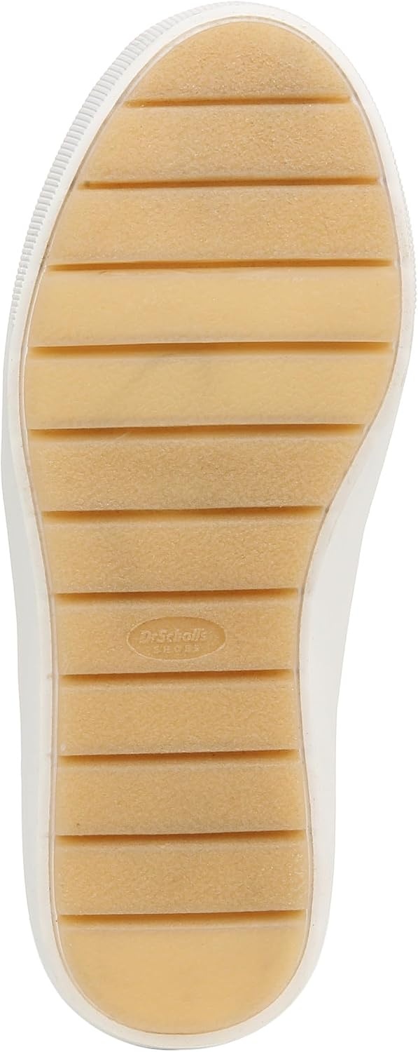image:imageDr Scholls Shoes Womens Time Off Win Sneaker Retro Sneakers for WomenWhite Faux LeatherSand Beige