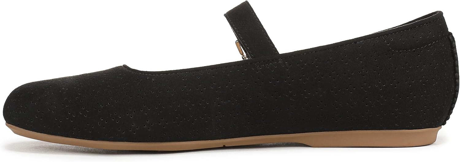 image:imageDr Scholls Shoes Womens Wexley Jane Mary Jane Flats Comfortable FlatsBlack Microfiber