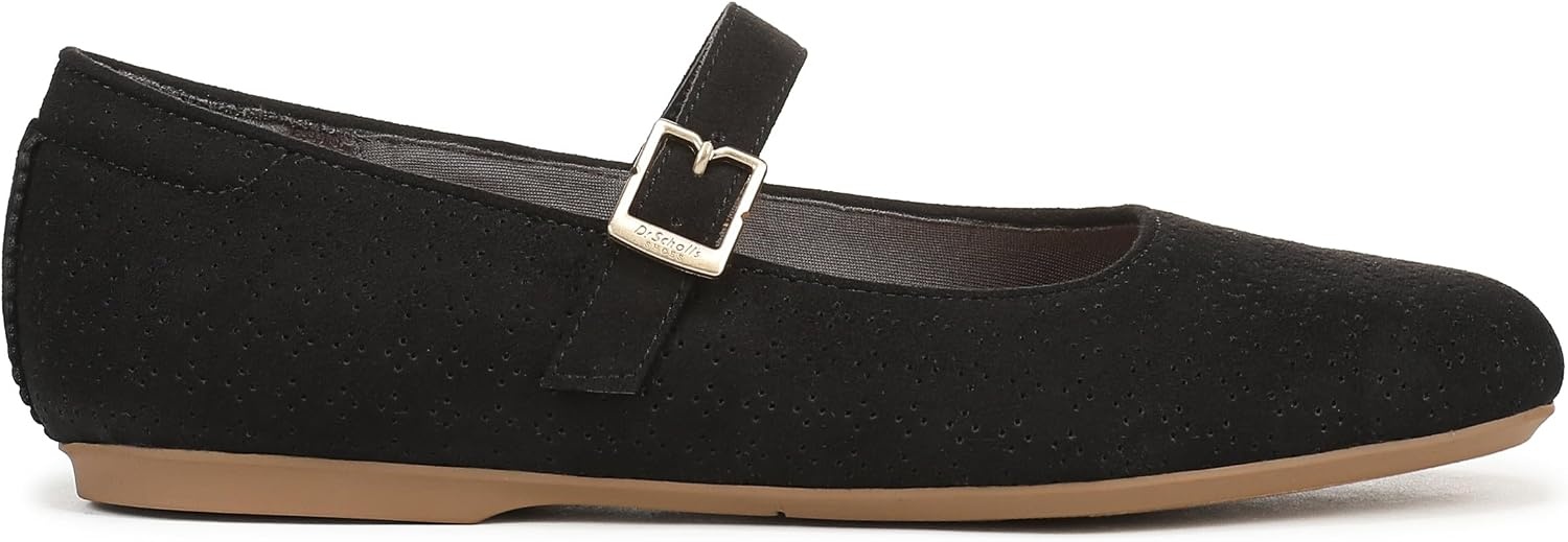 image:imageDr Scholls Shoes Womens Wexley Jane Mary Jane Flats Comfortable FlatsBlack Microfiber
