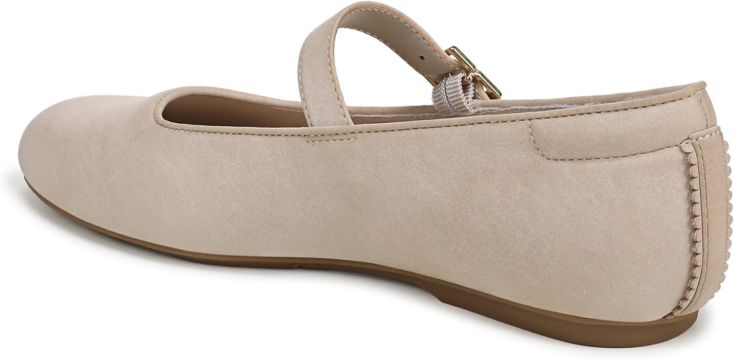 image:imageDr Scholls Shoes Womens Wexley Jane Mary Jane Flats Comfortable FlatsChalk Beige Faux Leather