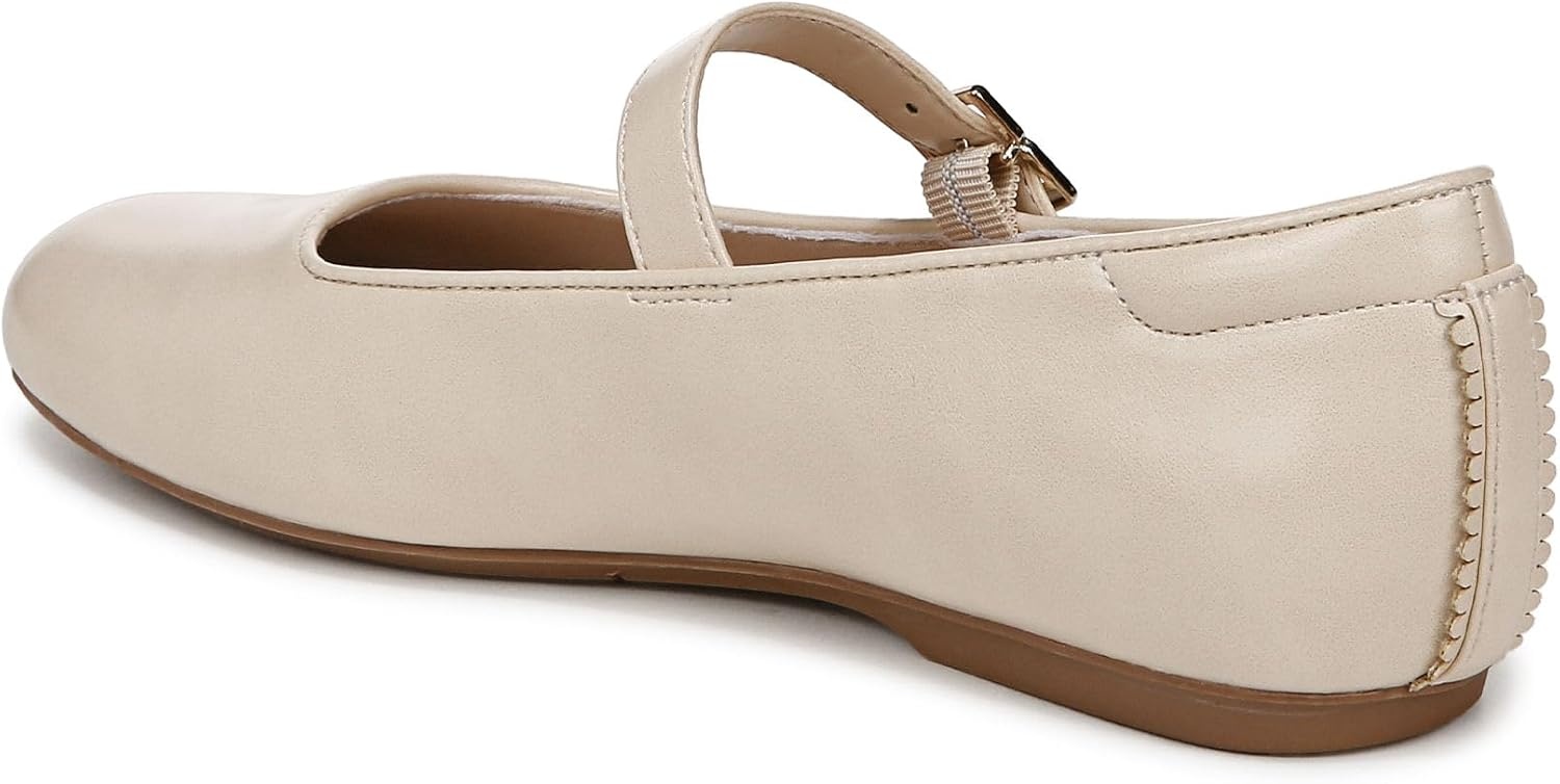 image:imageDr Scholls Shoes Womens Wexley Jane Mary Jane Flats Comfortable FlatsIvory Beige Faux Leather
