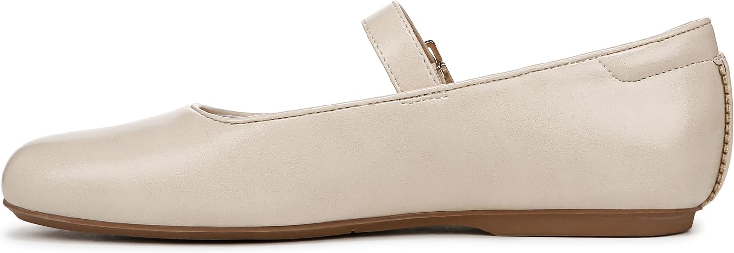 image:imageDr Scholls Shoes Womens Wexley Jane Mary Jane Flats Comfortable FlatsIvory Beige Faux Leather