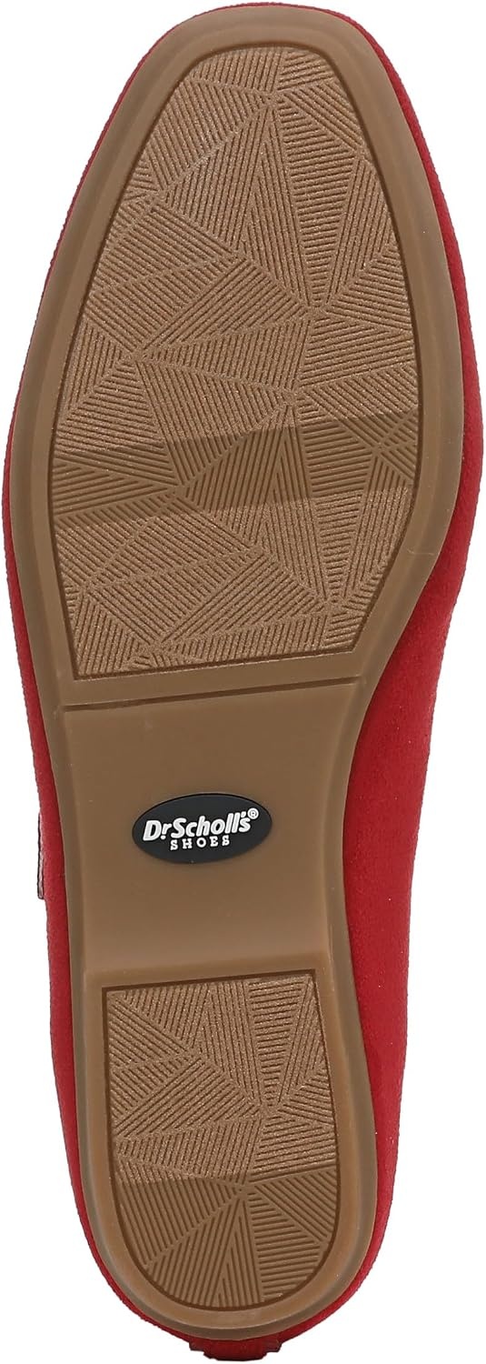 image:imageDr Scholls Shoes Womens Wexley Jane Mary Jane Flats Comfortable FlatsScarlet Red Microsuede