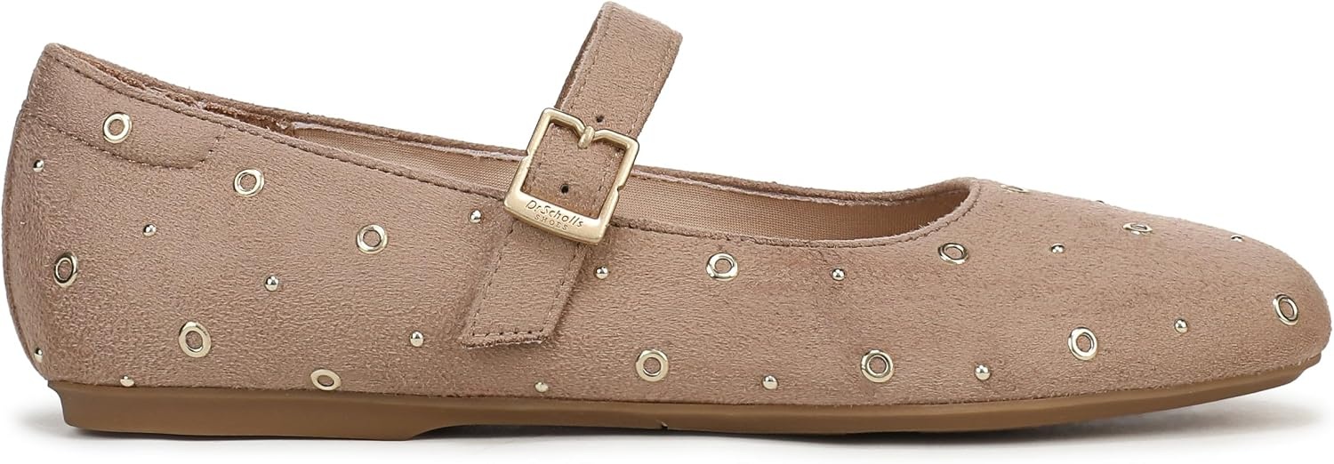 image:imageDr Scholls Shoes Womens Wexley Jane Mary Jane Flats Comfortable FlatsToasted Taupe Stud