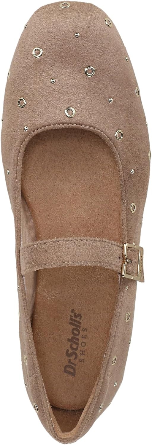 image:imageDr Scholls Shoes Womens Wexley Jane Mary Jane Flats Comfortable FlatsToasted Taupe Stud
