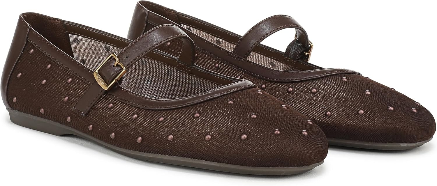 image:imageDr Scholls WrenDark Brown Mesh With Tonal Beads