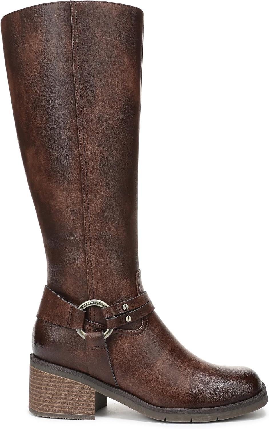 image:imageDrScholls SHOES Womens Joplin WestWalnut Brown Wide Calf Faux Leather